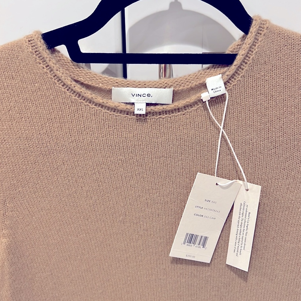 Vince tunic-length 100% cashmere sweater. - Picture 7 of 9